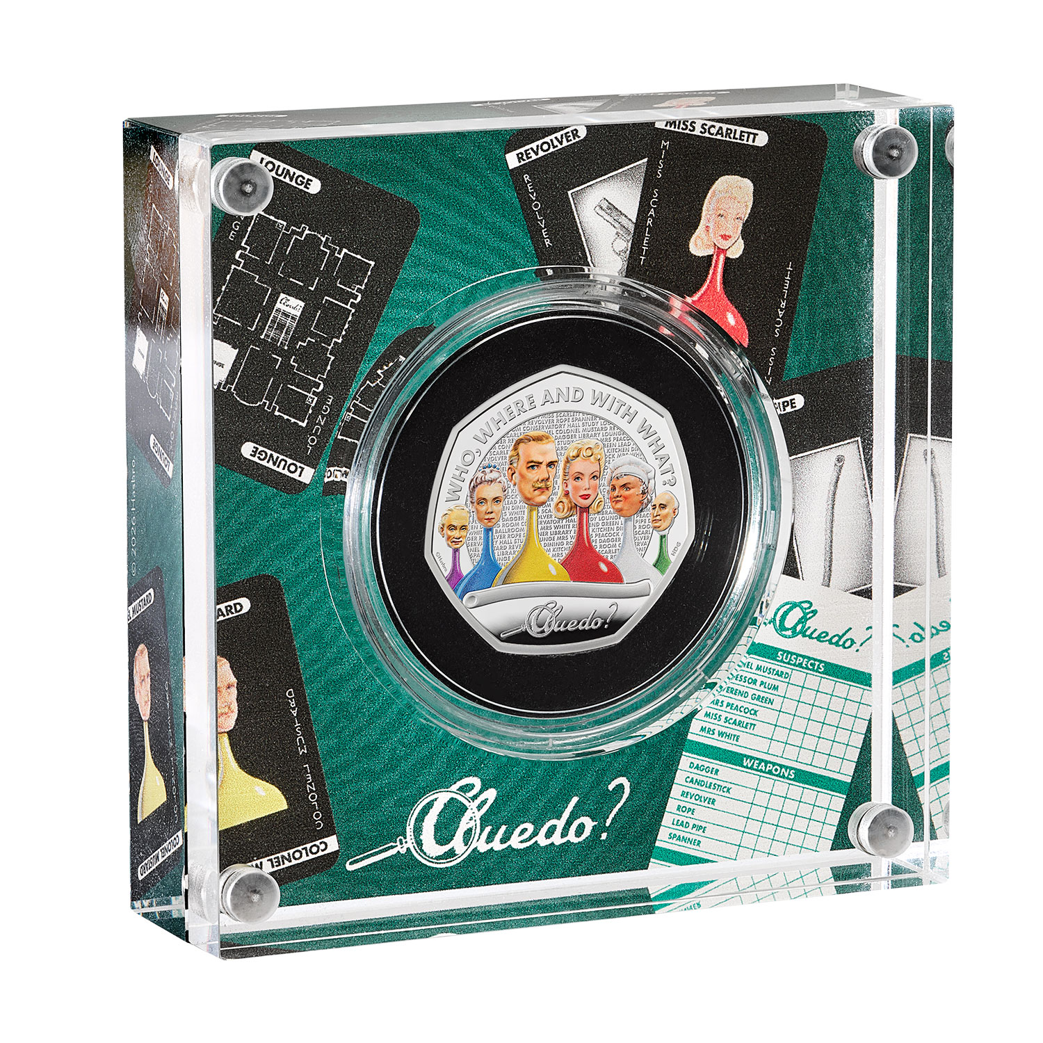 Cluedo 2026 UK 50p Silver Proof Colour Coin