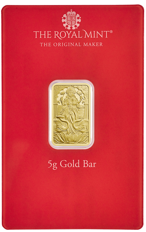 Lakshmi 5g Gold Bullion Minted Bar