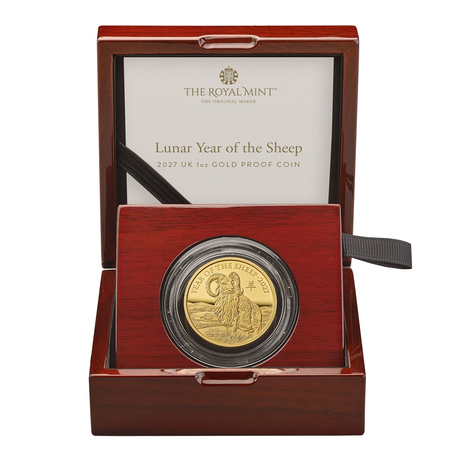 Lunar Year of the Sheep 2027 UK 1oz Gold Proof Coin